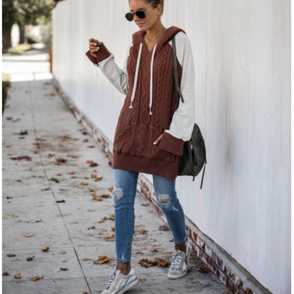 TRINA Color Block Hoodie